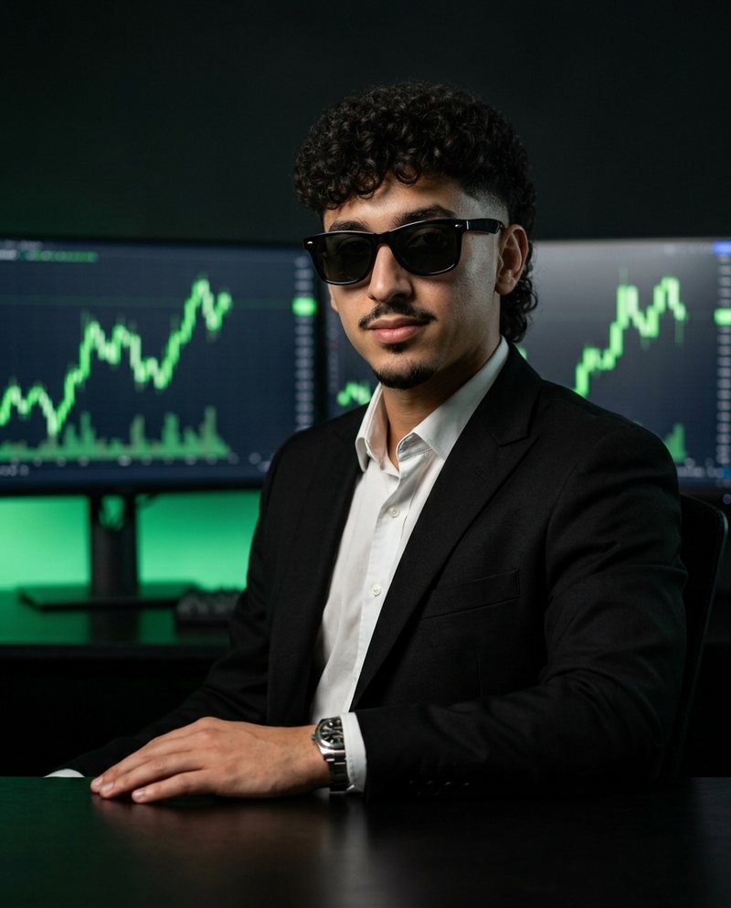 Ches at his trading desk